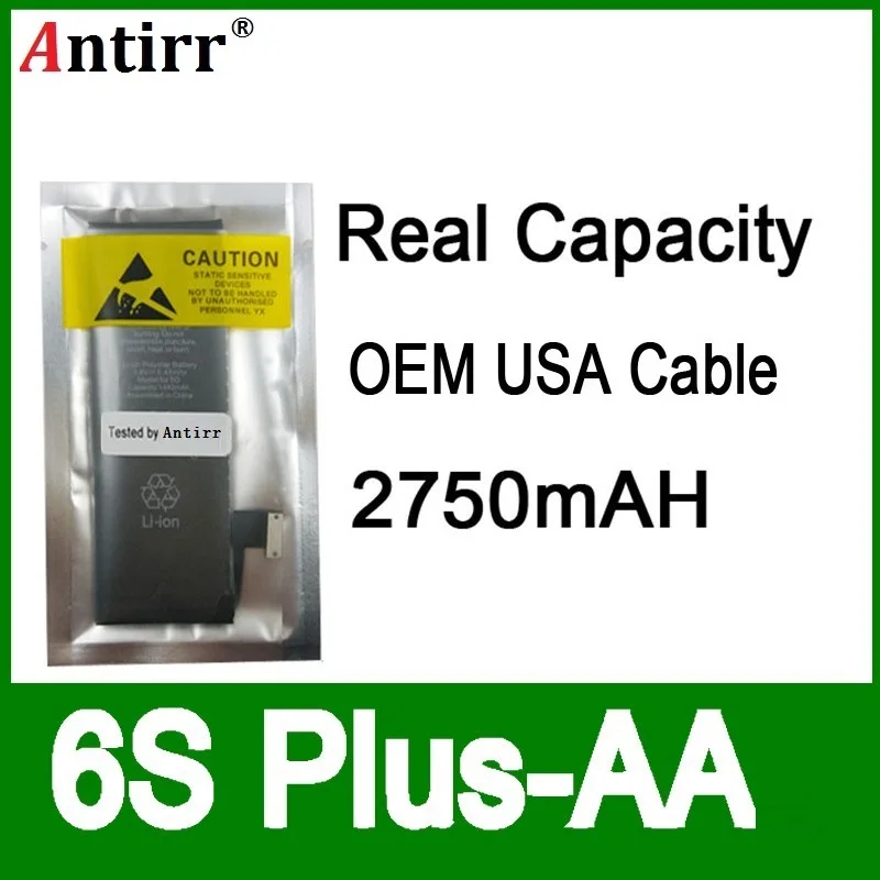 10pcs/lot Real Capacity China Protection board 2750mAh 3.7V Battery for iPhone 6S PLUS zero cycle replacement repair parts 6SPAA
10pcs/lot Real Capacity China Protection board 2750mAh 3.7V Battery for iPhone 6S PLUS zero cycle replacement repair parts 6SPAA