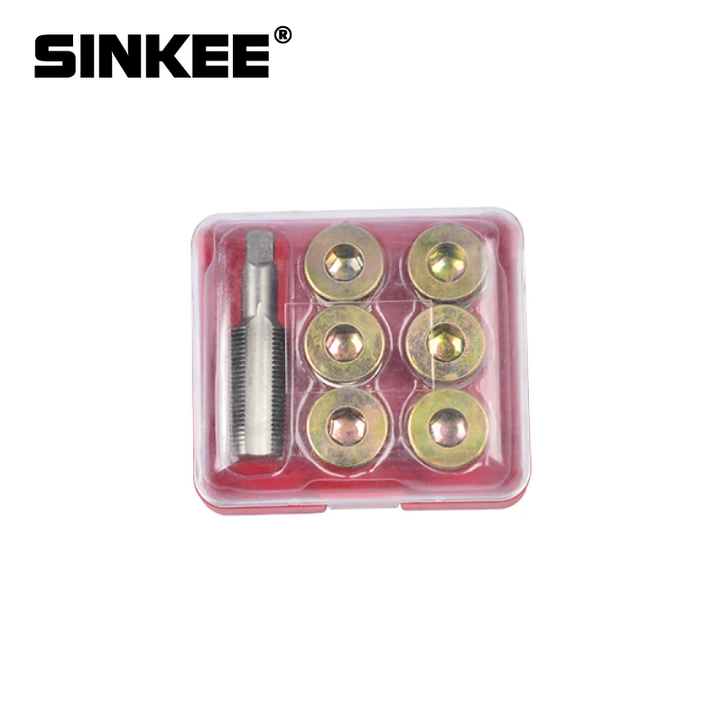 M13 Oil Pan Thread Repair Set Automotive Drain Tool 7 piece
M13 Oil Pan Thread Repair Set Automotive Drain Tool 7 piece