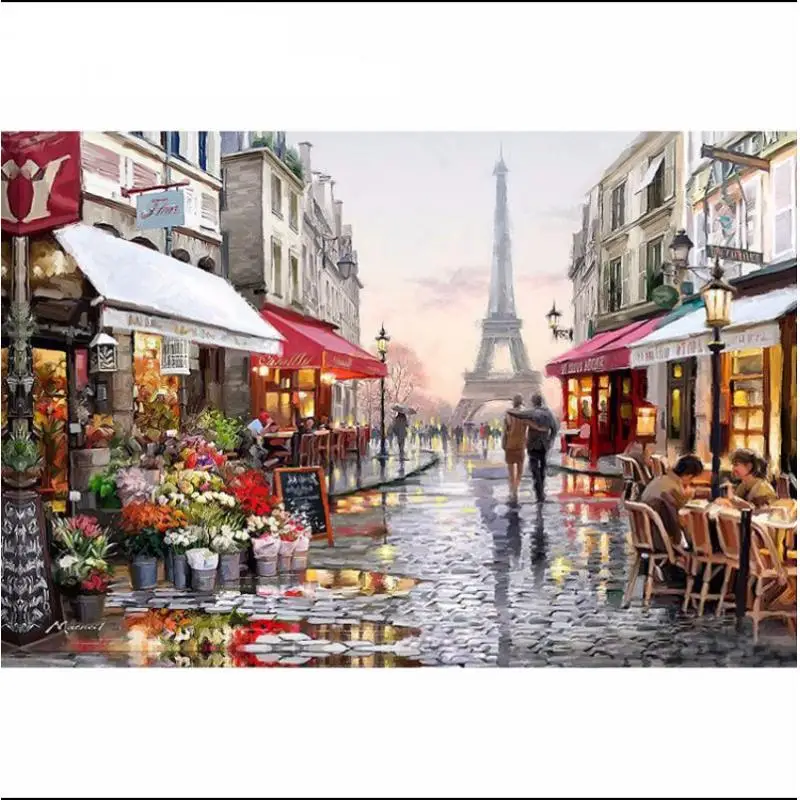 Painting Full Square Landscape Diamond Embroidery Paris Scenery Diamond Rhinestones Pictures Cross Stitch Mosaic House Decor
Painting Full Square Landscape Diamond Embroidery Paris Scenery Diamond Rhinestones Pictures Cross Stitch Mosaic House Decor