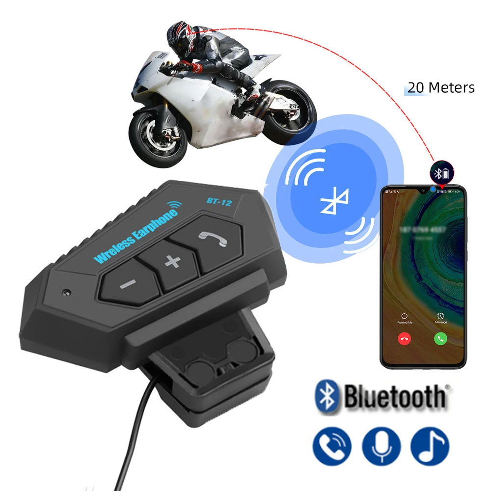 T2 Moto Helmet Headset Bluetooth 4.2 Waterproof Motorcycle Earphones Wireless Speaker Headphone Handsfree Call Music Play
T2 Moto Helmet Headset Bluetooth 4.2 Waterproof Motorcycle Earphones Wireless Speaker Headphone Handsfree Call Music Play