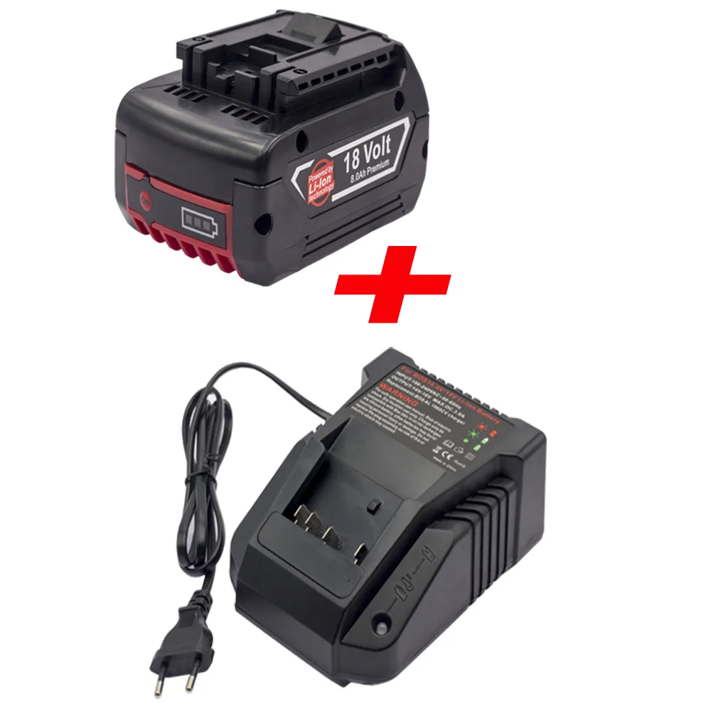 18V Power Tool Battery 8Ah Compatible with BAT609 610 618619 Suitable for Original Bosch Advanced Battery Capacity and Long Life
18V Power Tool Battery 8Ah Compatible with BAT609 610 618619 Suitable for Original Bosch Advanced Battery Capacity and Long Life