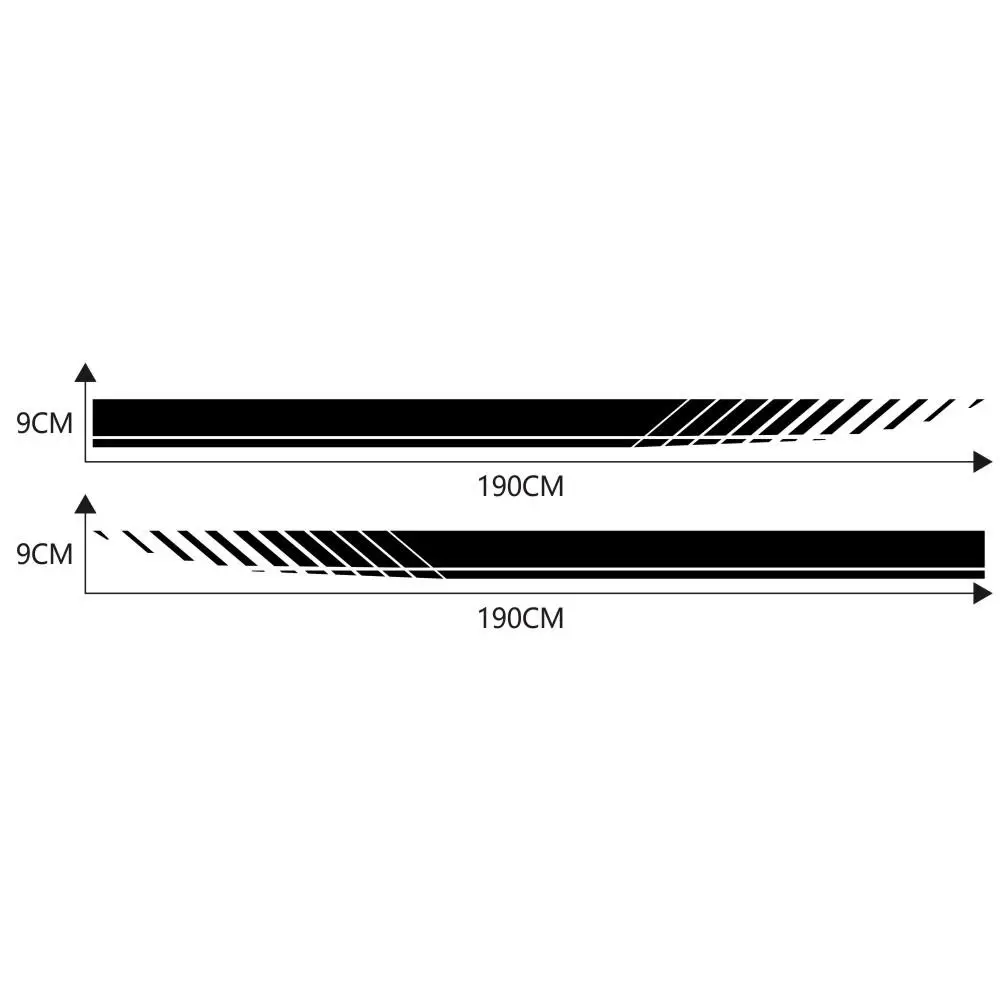 2PCS Car Stickers Side Stripe Skirts Graphics Vinyl Sticker Decals Racing Sport Stickers Auto Body DIY Car Accessories
2PCS Car Stickers Side Stripe Skirts Graphics Vinyl Sticker Decals Racing Sport Stickers Auto Body DIY Car Accessories