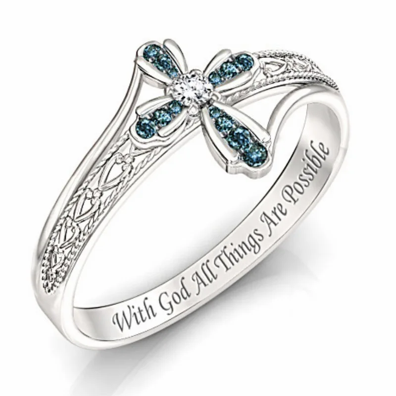 Fashion popular geometric zircon cross religious belief ring prayer belief ring ladies party holiday gift jewelry wholesale
Fashion popular geometric zircon cross religious belief ring prayer belief ring ladies party holiday gift jewelry wholesale