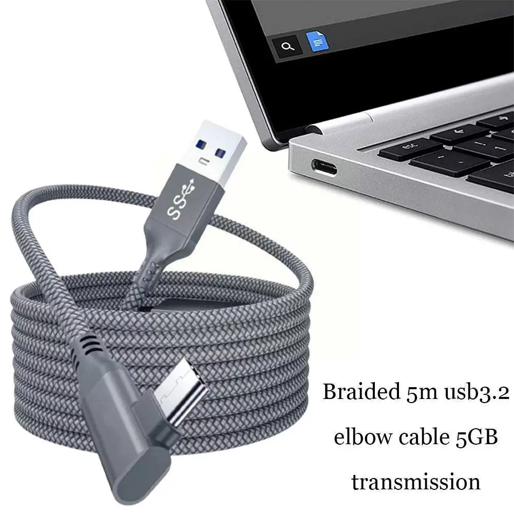 5m Charging Cable Data Line For Oculus Quest 1/2 Link Vr Headset Usb 3.0 Type C Data Transfer Type-c To Usb-a Cord Vr Acces D3j3
5m Charging Cable Data Line For Oculus Quest 1/2 Link Vr Headset Usb 3.0 Type C Data Transfer Type-c To Usb-a Cord Vr Acces D3j3