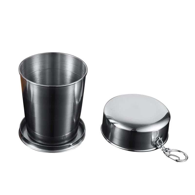 250ml Folding Cup Beer Cup Silver Stainless Steel Retractable Collapsible Cups Demountable Portable Outdoor Travel Supplies
250ml Folding Cup Beer Cup Silver Stainless Steel Retractable Collapsible Cups Demountable Portable Outdoor Travel Supplies