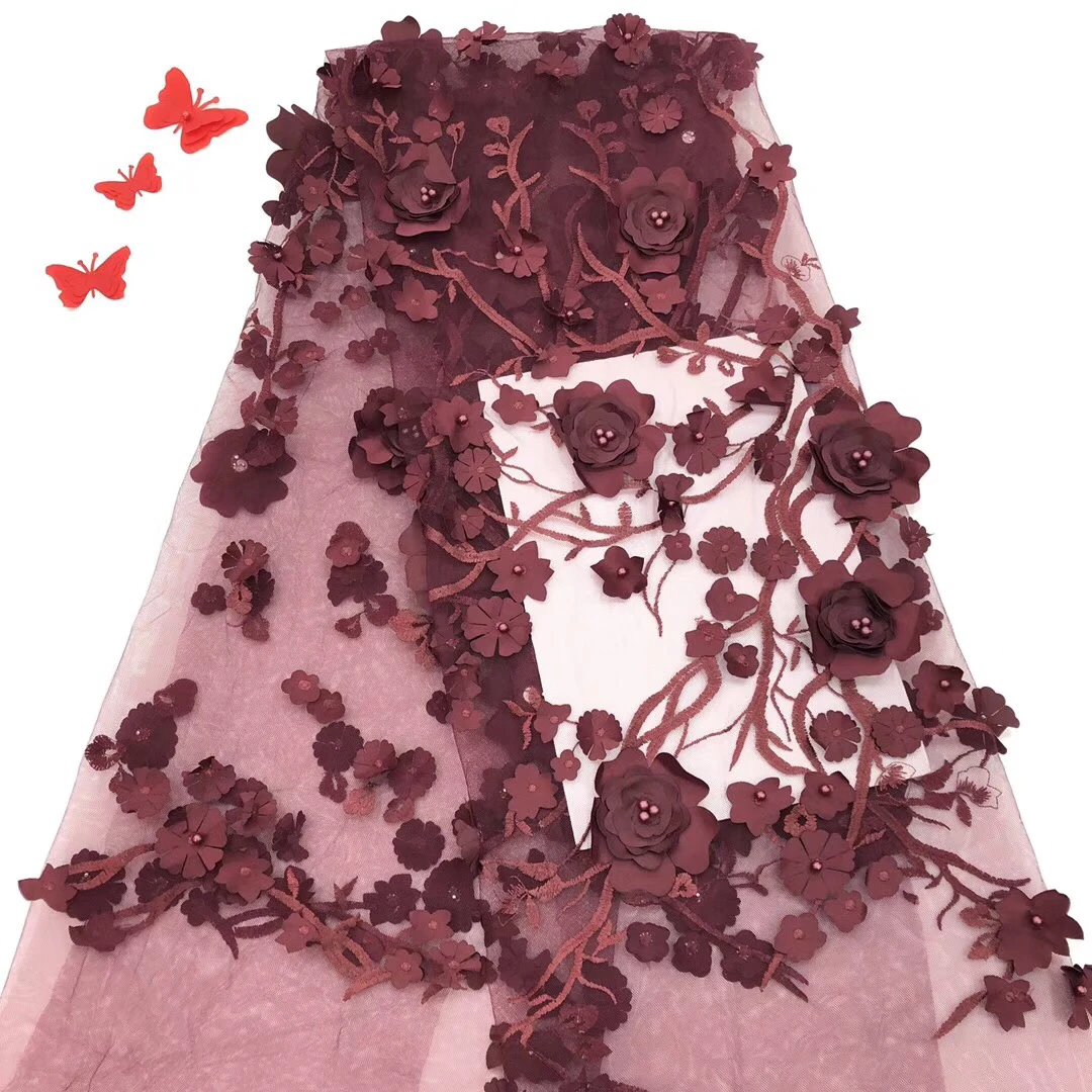 2018 Newest design for Nigerian wedding Beautiful flower embroidery African net lace fabric beaded French tulle mateiral 
2018 Newest design for Nigerian wedding Beautiful flower embroidery African net lace fabric beaded French tulle mateiral