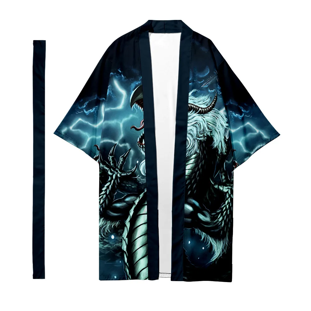 Dragon Printed Long Style Kimono Beach Cardigan With Belt Japanese Couple Women Men Casual Asian Clothes Harajuku
Dragon Printed Long Style Kimono Beach Cardigan With Belt Japanese Couple Women Men Casual Asian Clothes Harajuku