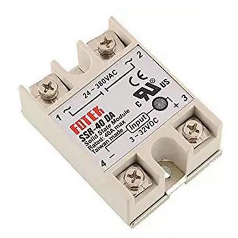 20pcs/Lot SSR-40 DA Solid State Relay New DC to AC Solid State Relay Module for Arduino Temperature Controller 24V-380V 40A 250V
20pcs/Lot SSR-40 DA Solid State Relay New DC to AC Solid State Relay Module for Arduino Temperature Controller 24V-380V 40A 250V