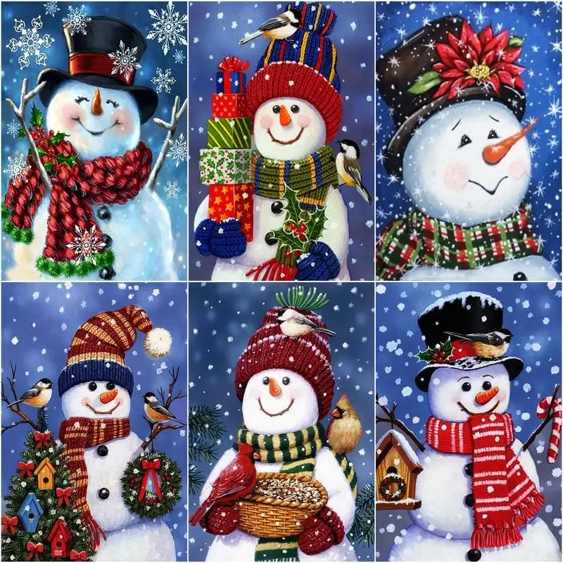CHENISTORY Painting By Numbers Snowman - Bird Drawing On Canvas Handpainted Art Gift DIY Picture Winter Landscape With Paints Wa
CHENISTORY Painting By Numbers Snowman - Bird Drawing On Canvas Handpainted Art Gift DIY Picture Winter Landscape With Paints Wa