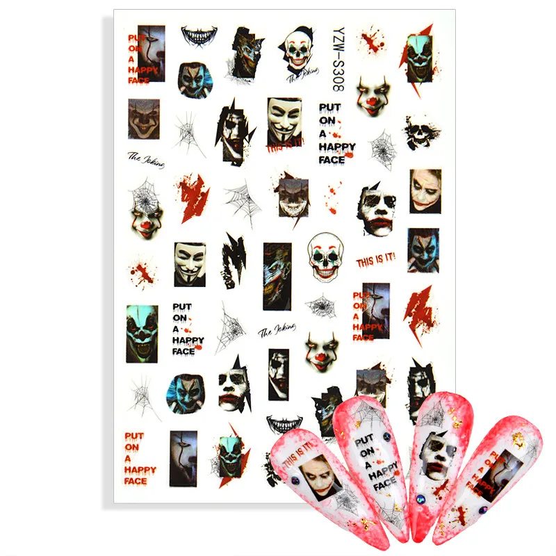 1 Sheet Nail Art Stickers 3D Adhesive Decals Halloween 2022 Spring Flower Leaf Nail Art Decoration Manicure Accessories
1 Sheet Nail Art Stickers 3D Adhesive Decals Halloween 2022 Spring Flower Leaf Nail Art Decoration Manicure Accessories