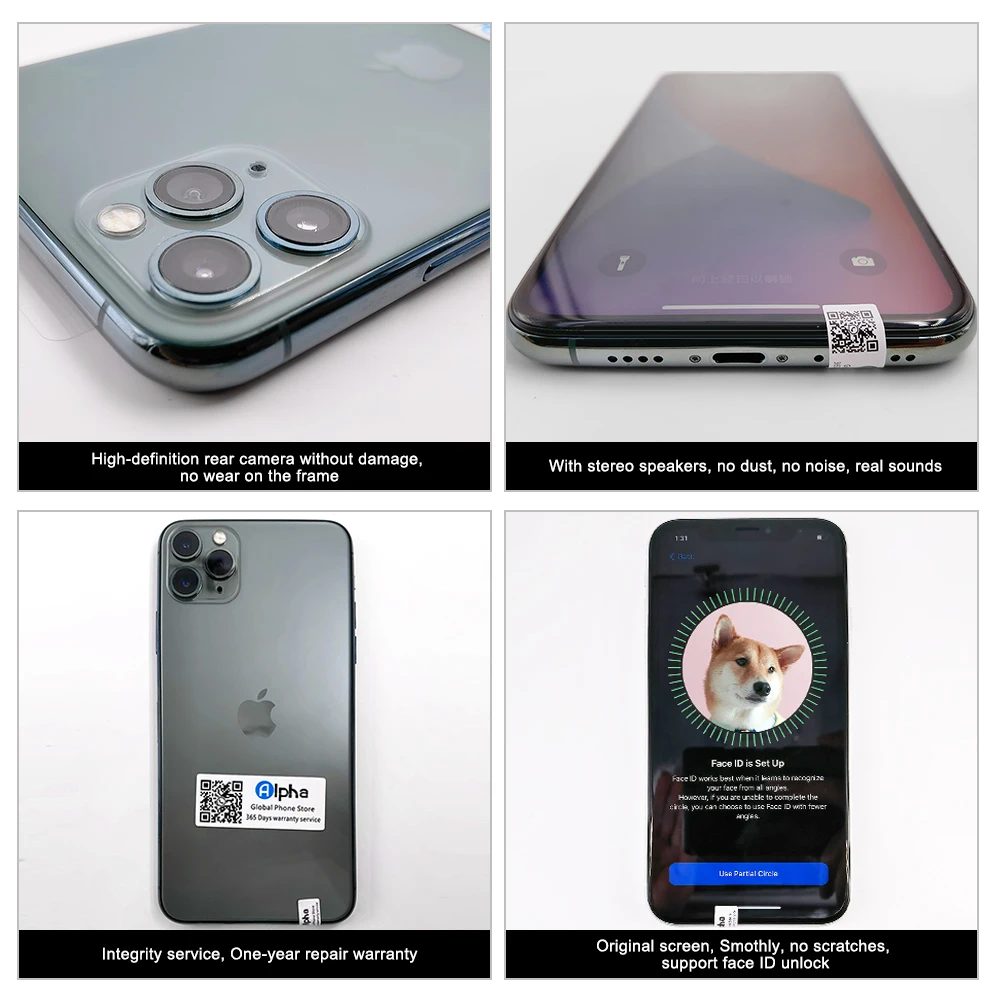 Оригинальный сотовый телефон Apple iPhone 11 Pro Max с тройной задней камерой 6 5 дюйма 4 Гб