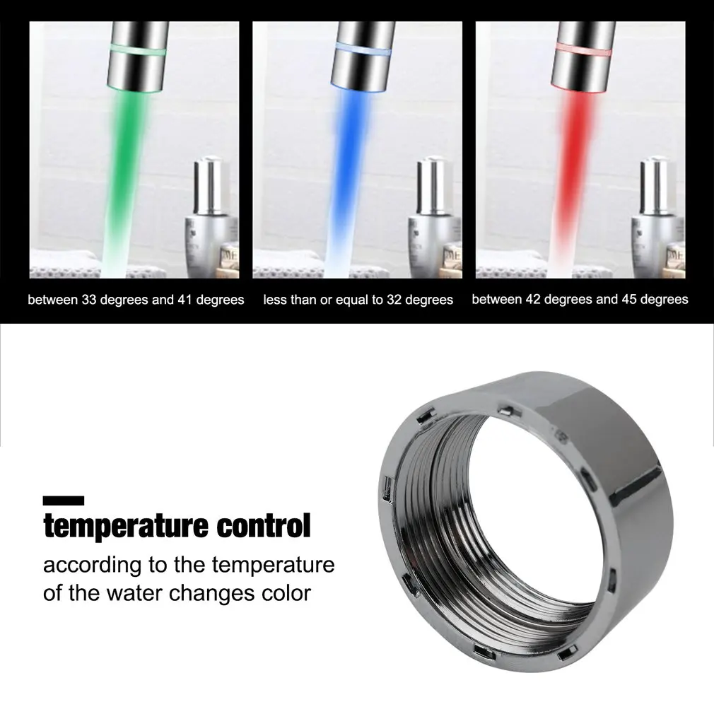 Hot Newest Temperature Control Led Lighting Faucet 24mm To 22mm Adapter Led Luminous Faucet Led Faucet Colorful Effect Adapter
Hot Newest Temperature Control Led Lighting Faucet 24mm To 22mm Adapter Led Luminous Faucet Led Faucet Colorful Effect Adapter