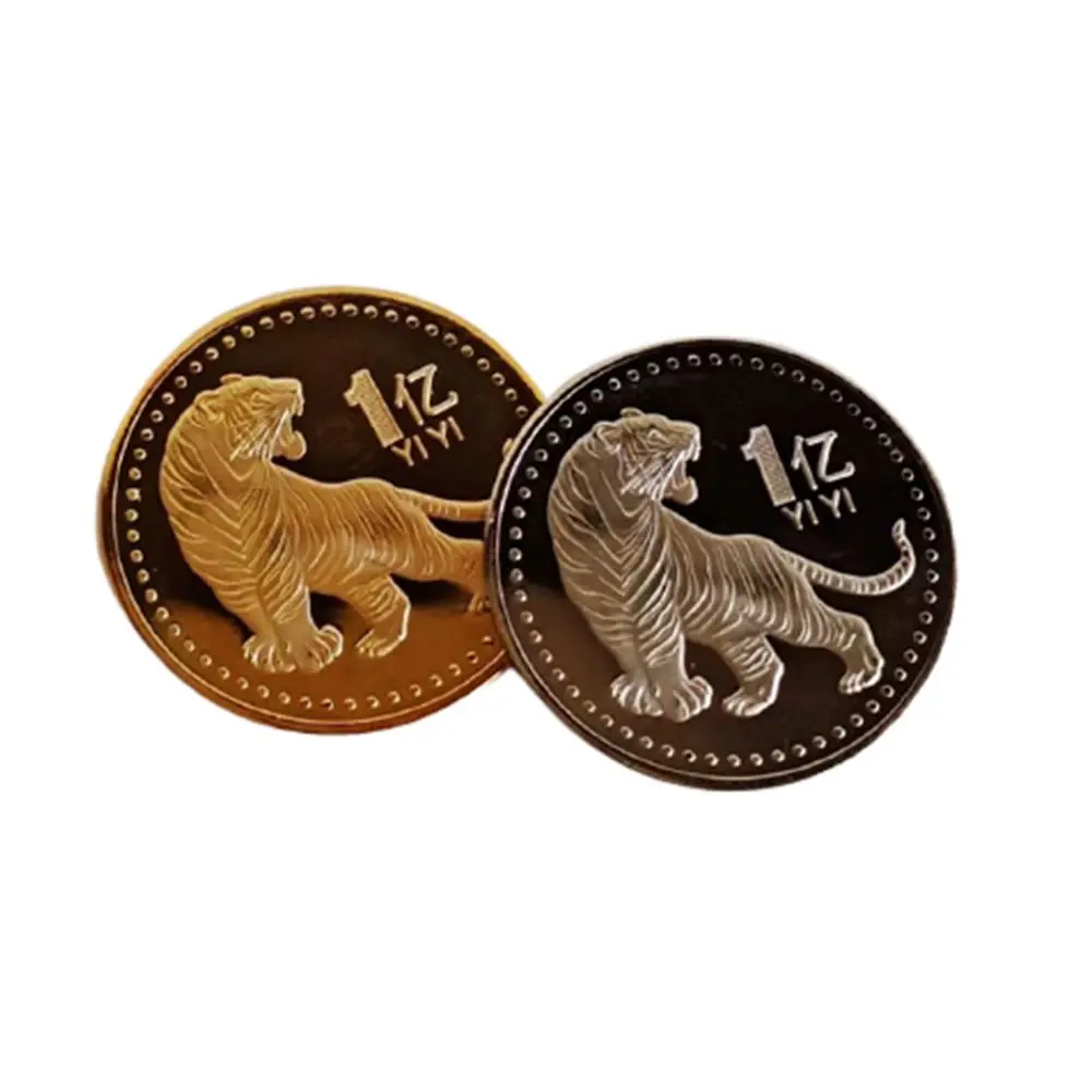 New Year Silver Chinese Coin Gift Gold Tiger Coins Twelve Zodiac Year of The Tiger For 2022
New Year Silver Chinese Coin Gift Gold Tiger Coins Twelve Zodiac Year of The Tiger For 2022