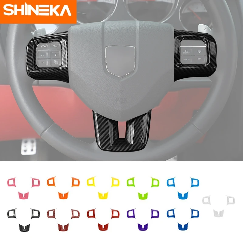 SHINEKA Car Steering Wheel Decoration Cover Stickers For Dodge Challenger 2009 2010 2011 2012 2013 2014 Interior ABS Accessories
SHINEKA Car Steering Wheel Decoration Cover Stickers For Dodge Challenger 2009 2010 2011 2012 2013 2014 Interior ABS Accessories