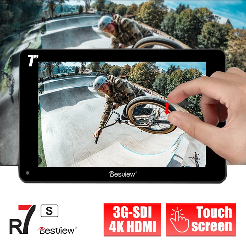 Bestview R7S 7" 7 inch 3D touch screen Monitor 4K HDMI SDI interface Full HD 1920x1200 Field Camera Monitor for Live video
Bestview R7S 7" 7 inch 3D touch screen Monitor 4K HDMI SDI interface Full HD 1920x1200 Field Camera Monitor for Live video