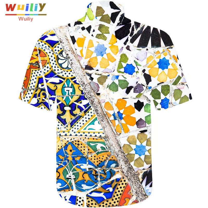 Graphic Mural Button Down Shirts For Men Novelty Beach 3D Pattern Summer Hawaiian Tops Fashion Shirt 
Graphic Mural Button Down Shirts For Men Novelty Beach 3D Pattern Summer Hawaiian Tops Fashion Shirt