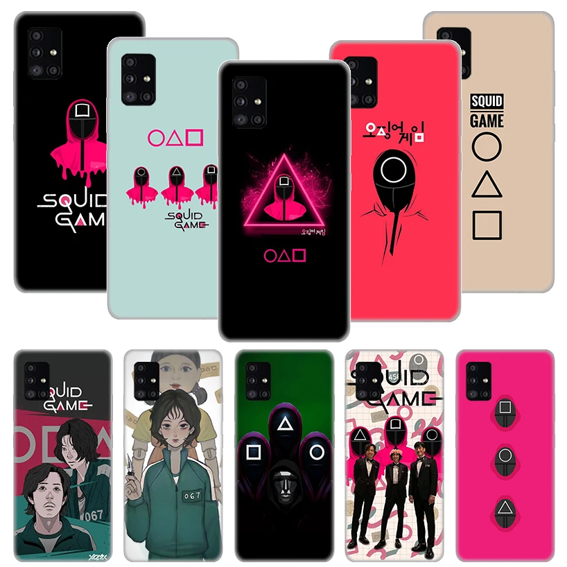 Korean Movies Squid Game Phone Case Funda For Samsung Galaxy A51 A71 A02S A50 A70 A30 A40 A20 A10S A20E A01 A91 A81 Cover Coque
Korean Movies Squid Game Phone Case Funda For Samsung Galaxy A51 A71 A02S A50 A70 A30 A40 A20 A10S A20E A01 A91 A81 Cover Coque