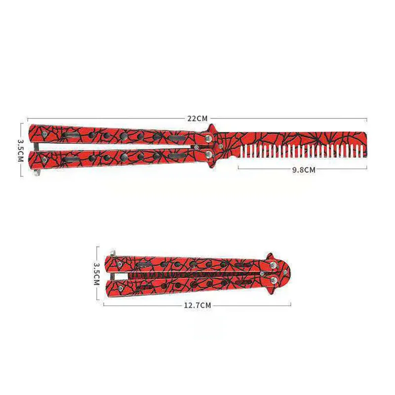 Beginner Training Knife Dull Blade CS GO Play Game Trainer Tool Foldable Butterfly Comb No Edge Practice Brushes Hairdressing
Beginner Training Knife Dull Blade CS GO Play Game Trainer Tool Foldable Butterfly Comb No Edge Practice Brushes Hairdressing