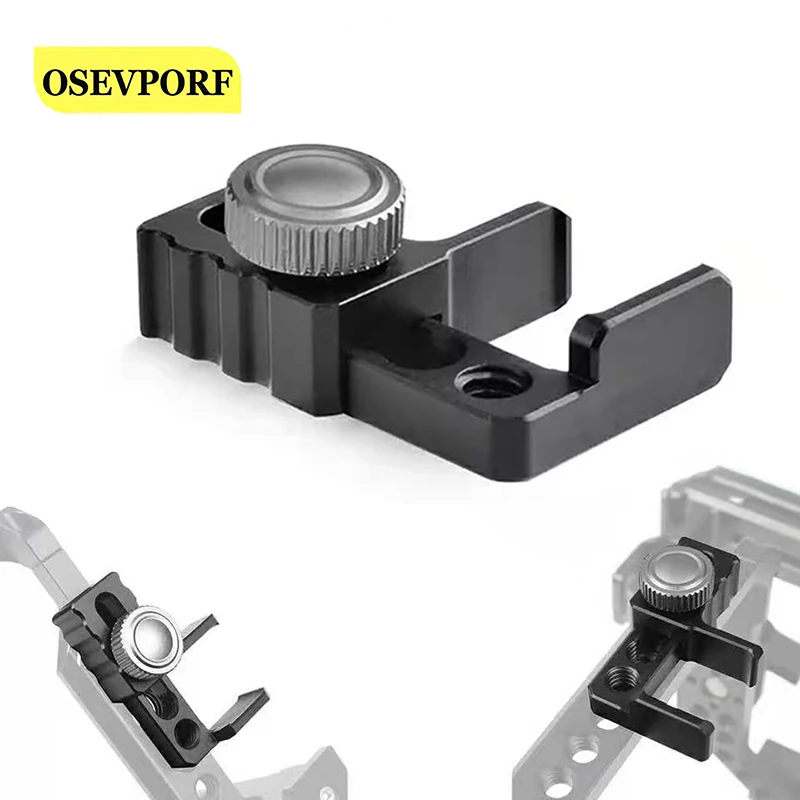 

Camera Cage Cable Clamp Lock for Blackmagic Video Monitor Cage for Sony A7RIII A7SIII Camera A6500 A6600 A6400 GH3 4 BMMCC Cage
