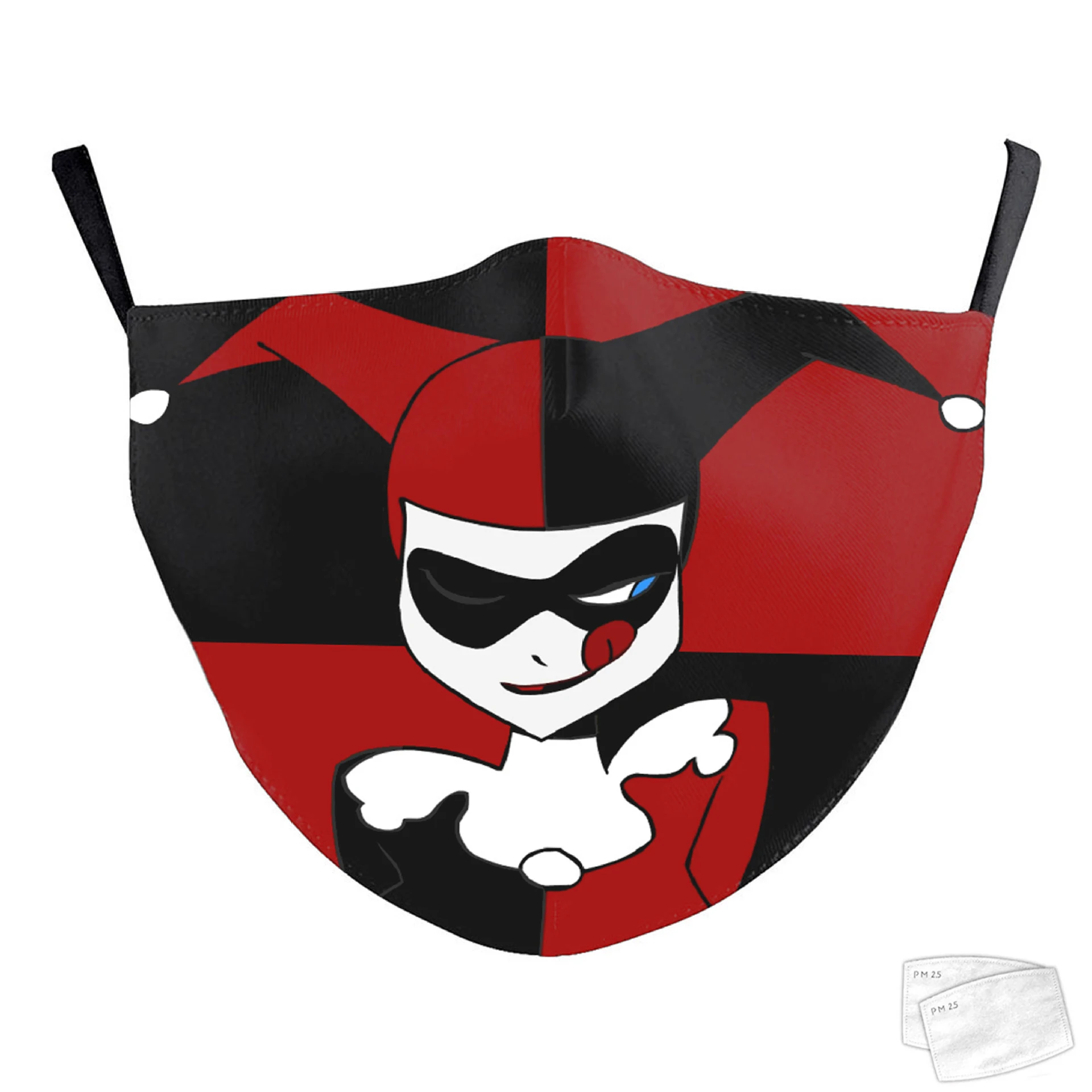 1 PCS Adult Mask Harley Quinn Patten Washable Reusable Mask PM2.5 Anti-dust Mask Clown Mask with 2 Filters Adjustable Mask
1 PCS Adult Mask Harley Quinn Patten Washable Reusable Mask PM2.5 Anti-dust Mask Clown Mask with 2 Filters Adjustable Mask