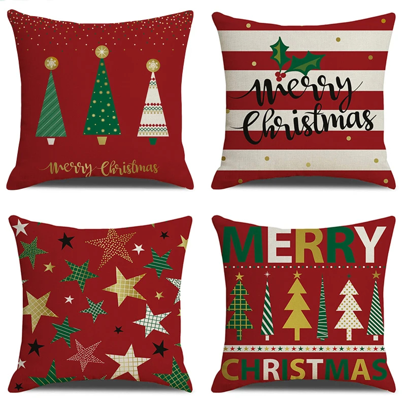 Linen Christmas Pillowcase Christmas Trees Pattern Printed Throw Pillow Cover Home Decor Sofa Couch Cushions Cover 45x45cm
Linen Christmas Pillowcase Christmas Trees Pattern Printed Throw Pillow Cover Home Decor Sofa Couch Cushions Cover 45x45cm