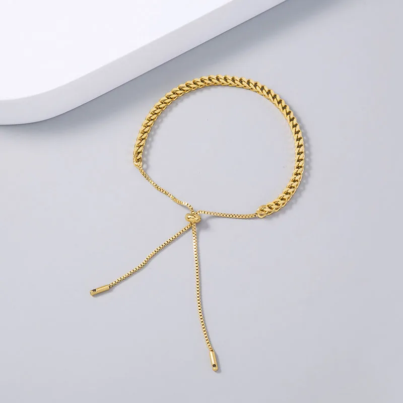 New Design Fashion Aluminium Alloy Link Chain Bracelets For Women Girl Men Gold Color Hiphop/Rock Adjustable Bracelet Jewelry
New Design Fashion Aluminium Alloy Link Chain Bracelets For Women Girl Men Gold Color Hiphop/Rock Adjustable Bracelet Jewelry