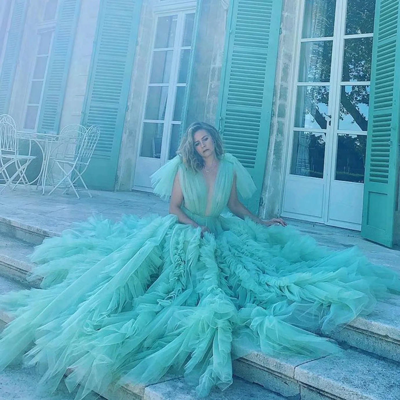 Sage Green Lush Tulle Ball Gown Dress V-Neck Ruffles Evening Dresses Ever Pretty Wedding Dress For Bridal Floor Length Prom Gown
Sage Green Lush Tulle Ball Gown Dress V-Neck Ruffles Evening Dresses Ever Pretty Wedding Dress For Bridal Floor Length Prom Gown