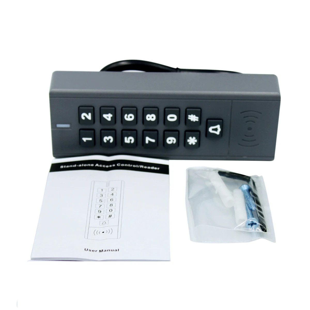 1000 User IP67 Waterproof Access Control Keypad Outdoor RFID Access Controller Door Opener System EM4100 125KHz Key Card
1000 User IP67 Waterproof Access Control Keypad Outdoor RFID Access Controller Door Opener System EM4100 125KHz Key Card