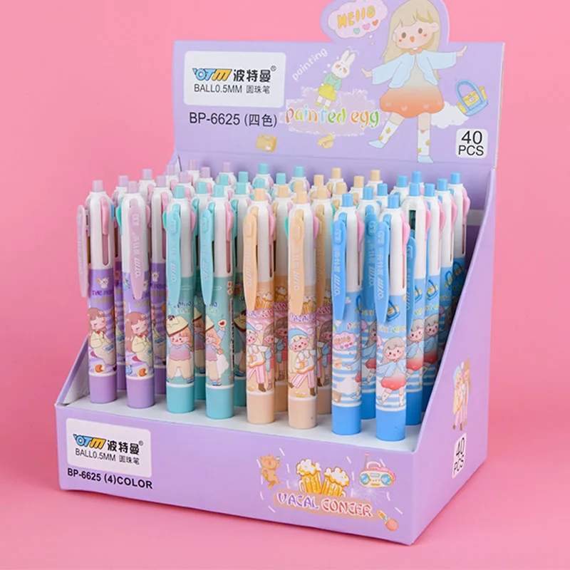 Cartoon Girl Boy 4 Colors Ballpoint Pen Cute Press Roller Ball pens 40 pcs/lot School Office Writing Supplies Stationery Gift
Cartoon Girl Boy 4 Colors Ballpoint Pen Cute Press Roller Ball pens 40 pcs/lot School Office Writing Supplies Stationery Gift
