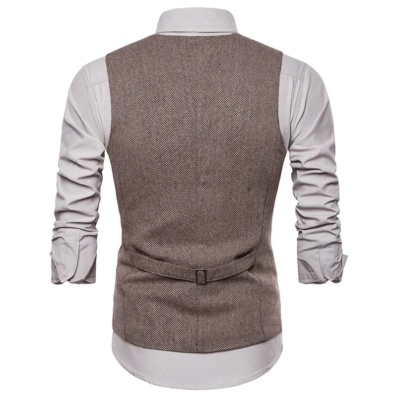 Mens Waistcoat Herringbone Single-breasted Jacket J Mens Slim Fit Wool Blazer Vest
Mens Waistcoat Herringbone Single-breasted Jacket J Mens Slim Fit Wool Blazer Vest