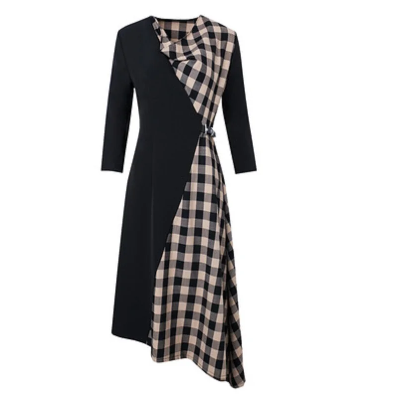British 2021 solid irregular Plaid dress women autumn Spring Office lady high waist mid length slim professional skirt plus XXXL
British 2021 solid irregular Plaid dress women autumn Spring Office lady high waist mid length slim professional skirt plus XXXL