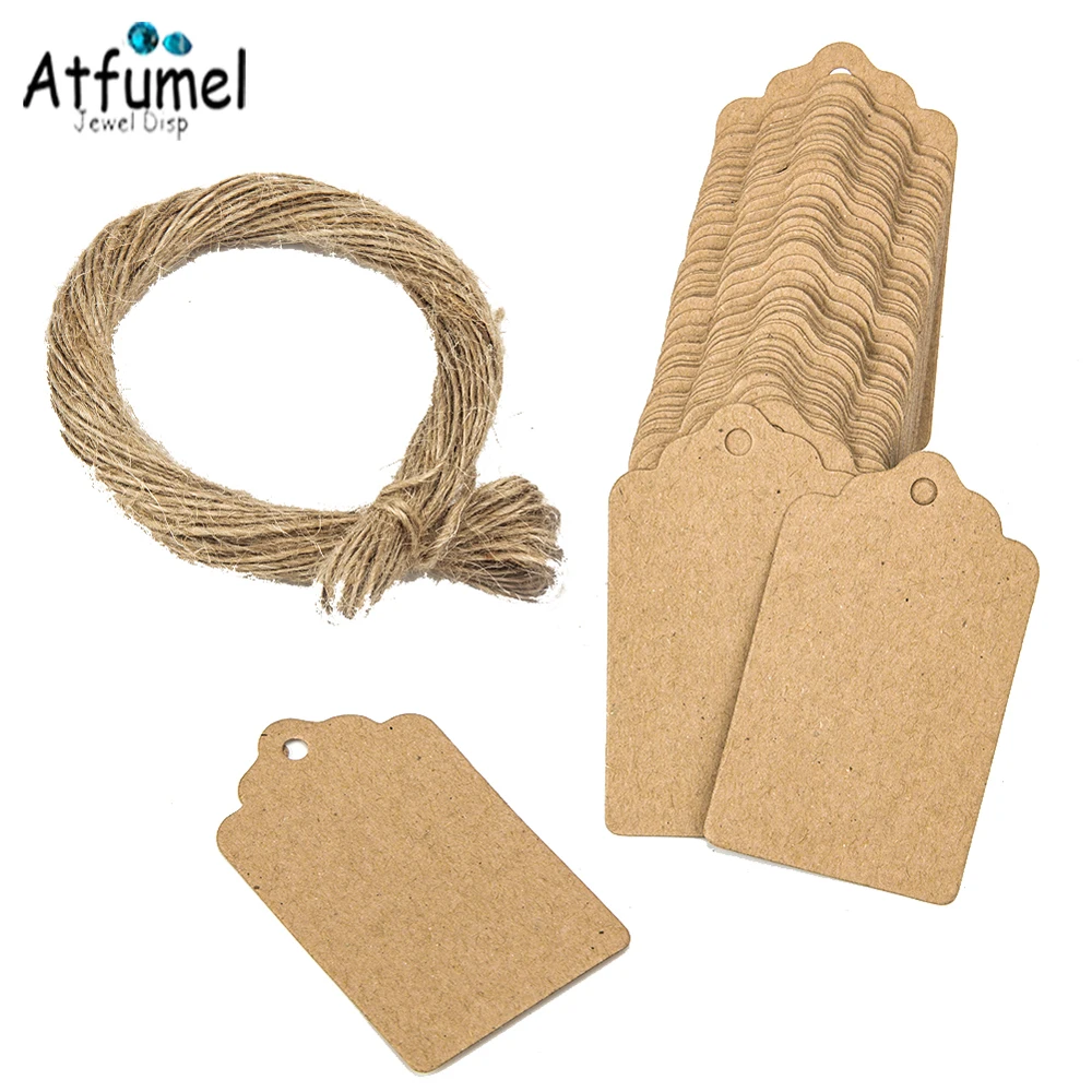 100pcs/Lot Paper Gift Tag With Rope Festival Note DIY Price Label Hanging Kraft Scalloped Wedding Party Card
100pcs/Lot Paper Gift Tag With Rope Festival Note DIY Price Label Hanging Kraft Scalloped Wedding Party Card