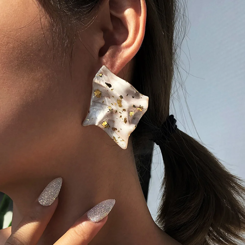 Bohemia Statement Rock Earrings Geometric Acrylic Stud Earrings for Women Jewelry 2020 New Design Resin Earring Gift
Bohemia Statement Rock Earrings Geometric Acrylic Stud Earrings for Women Jewelry 2020 New Design Resin Earring Gift