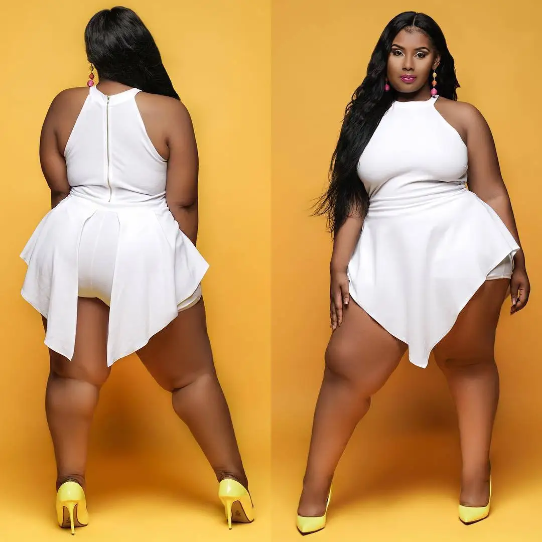 Summer new slim large back zipper solid color sleeveless sexy fake two-piece Jumpsuit woman dress
Summer new slim large back zipper solid color sleeveless sexy fake two-piece Jumpsuit woman dress