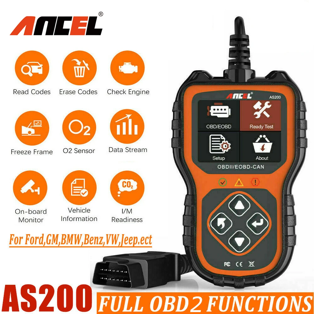 Диагностический инструмент ANCEL AS200, считыватель кодов, проверка двигателя OBD 2, Автомобильный сканер, автомобильный диагностический автомат...
Диагностический инструмент ANCEL AS200, считыватель кодов, проверка двигателя OBD 2, Автомобильный сканер, автомобильный диагностический автомат...