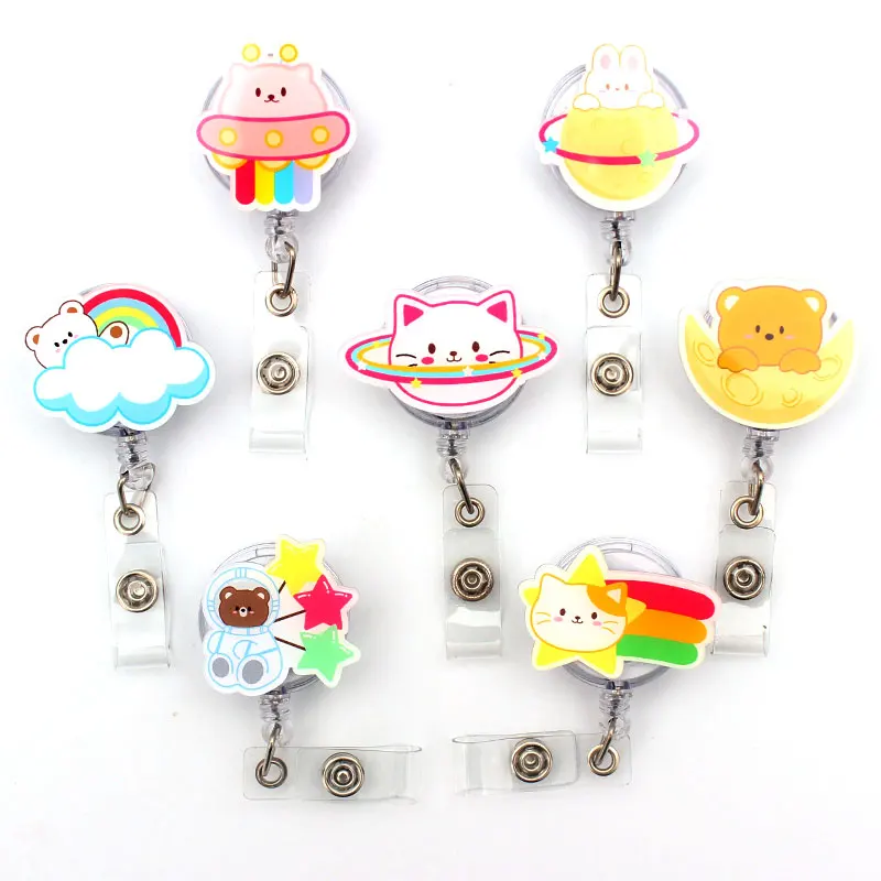 Creative The Spaceman Animal Style Retractable Card Holder Badge Reel Nurse Exhibition Enfermera Girl And Boy Name Card
Creative The Spaceman Animal Style Retractable Card Holder Badge Reel Nurse Exhibition Enfermera Girl And Boy Name Card