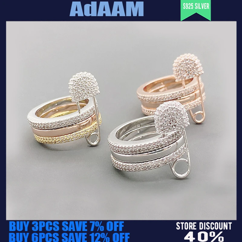 S925 Sterling Silver Classic Pin Ring Female Fashion Personality Simple Multi-loop Ring Wild Luxury Jewelry Holiday Birthday Gif
S925 Sterling Silver Classic Pin Ring Female Fashion Personality Simple Multi-loop Ring Wild Luxury Jewelry Holiday Birthday Gif