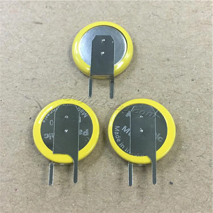 2pcs/lot Panasonic ML1220 3V Rechargeable Battery CMOS RTC BIOS Back Up Button Coin Batteries Cell with solder feet ML 1220
2pcs/lot Panasonic ML1220 3V Rechargeable Battery CMOS RTC BIOS Back Up Button Coin Batteries Cell with solder feet ML 1220