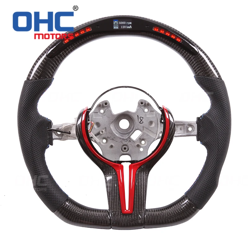 OHC Motors Carbon Fiber M LED Performance Steering Wheel compatible for F20 F22,F23 & F32,F33,F36 F87 M2,F80 M3,F82 F83 F15
OHC Motors Carbon Fiber M LED Performance Steering Wheel compatible for F20 F22,F23 & F32,F33,F36 F87 M2,F80 M3,F82 F83 F15