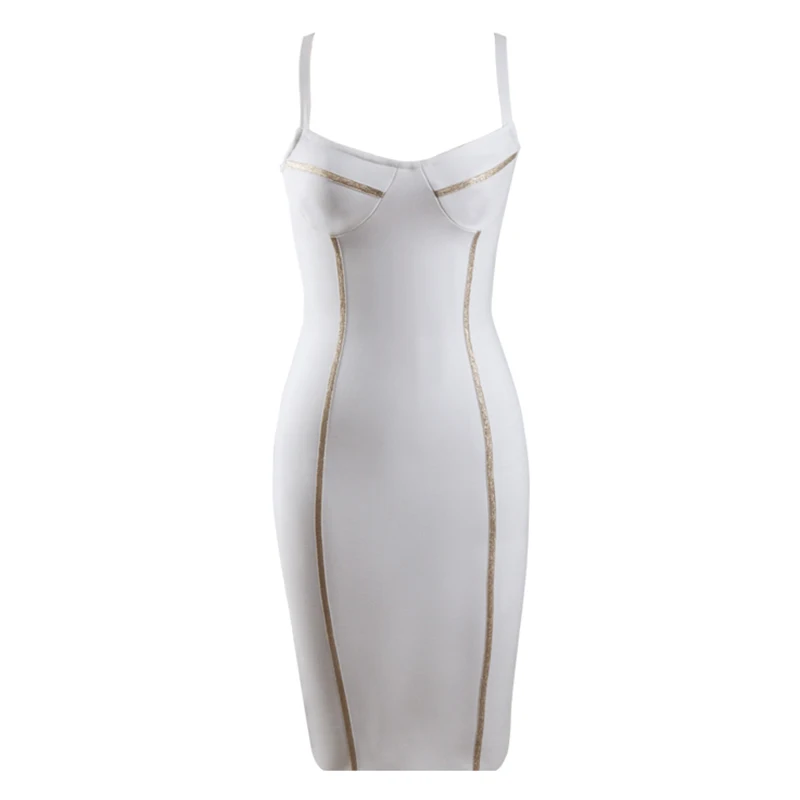 New Summer Women White Spaghetti Strap Evening Sexy Sleeveless Striped Club Party Lady Bandage Dress
New Summer Women White Spaghetti Strap Evening Sexy Sleeveless Striped Club Party Lady Bandage Dress