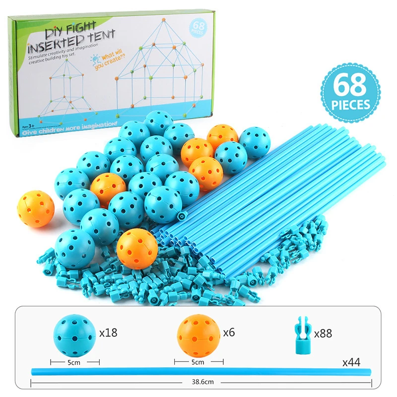 Kids Construction Fort Building Castles Tunnels Tents Kit DIY 3D Magination Cultivation Play House Assemble Toys Children Gifts
Kids Construction Fort Building Castles Tunnels Tents Kit DIY 3D Magination Cultivation Play House Assemble Toys Children Gifts