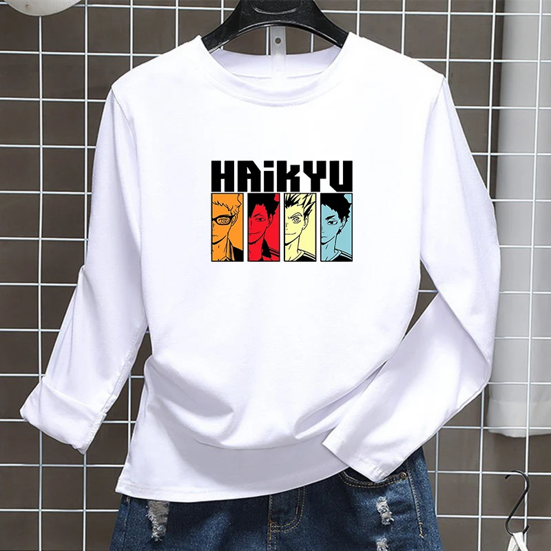 New Haikyuu Women Tshirt Volleyball Print Pattern Clothes Harajuku Tops Cotton Fashion T-shirt Long Sleeve Street Anime Clothing
New Haikyuu Women Tshirt Volleyball Print Pattern Clothes Harajuku Tops Cotton Fashion T-shirt Long Sleeve Street Anime Clothing