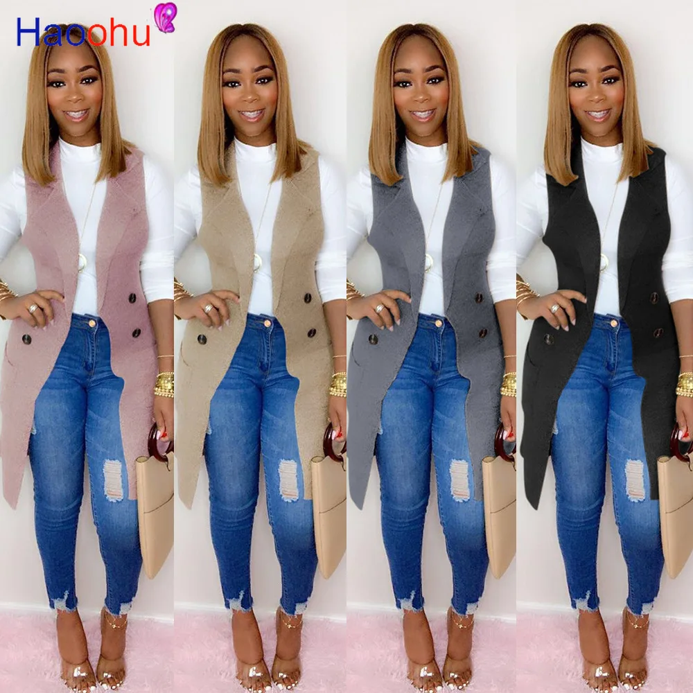 HAOOHU Solid Color Trench Coat For Women Summer 2021 Sleeveless Overcoat Casual Fashion Spring Autumn Clothes Streetwear
HAOOHU Solid Color Trench Coat For Women Summer 2021 Sleeveless Overcoat Casual Fashion Spring Autumn Clothes Streetwear