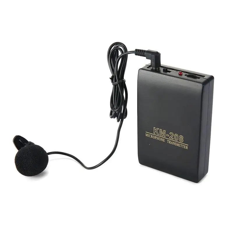 KM208 Wireless Microphone Collar Clip-on Portable Neck Mic with Fm Transmitter Receiver Lapel Clip Mic for teaching conference
KM208 Wireless Microphone Collar Clip-on Portable Neck Mic with Fm Transmitter Receiver Lapel Clip Mic for teaching conference