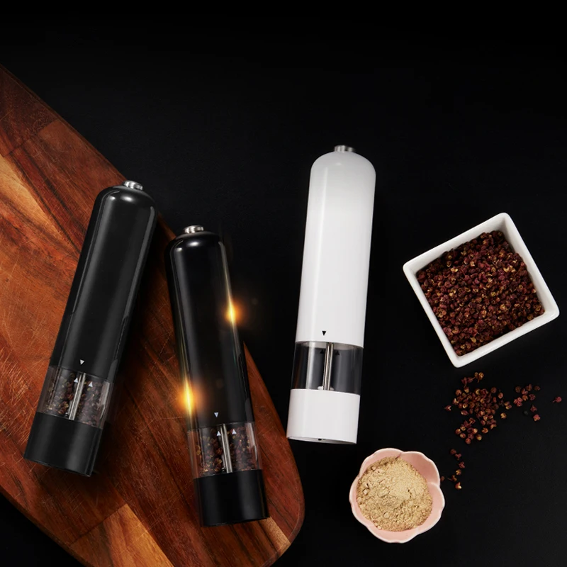 Leeseph Battery Operated Pepper Grinders, One-Button Operation Electric Sea Salt Mills, Kitchen Tools Gadgets
Leeseph Battery Operated Pepper Grinders, One-Button Operation Electric Sea Salt Mills, Kitchen Tools Gadgets
