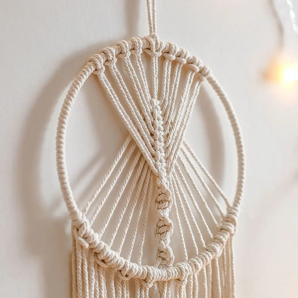 Macrame Wall Hanging Tapestry Moon Dreamcatcher Hand-Woven Cotton Bohemian Wall Hanging Tapestry Decor For Apartment Dorm Decor
Macrame Wall Hanging Tapestry Moon Dreamcatcher Hand-Woven Cotton Bohemian Wall Hanging Tapestry Decor For Apartment Dorm Decor