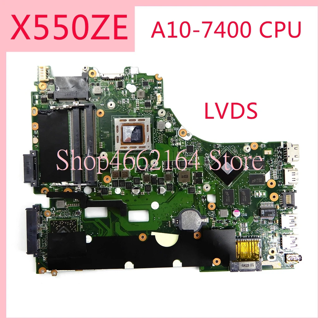 X550ZE LVDS with A10-7400 CPU Laptop Motherboard REV 2.0 For ASUS X550ZE Laptop X550 X550Z X550ZA Notebook Mainboard Tested OK
X550ZE LVDS with A10-7400 CPU Laptop Motherboard REV 2.0 For ASUS X550ZE Laptop X550 X550Z X550ZA Notebook Mainboard Tested OK