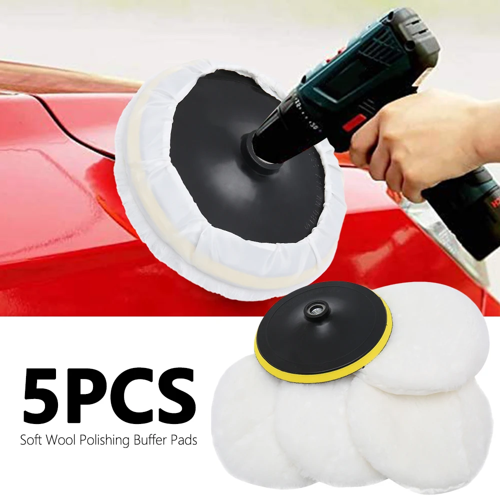 5pcs 7in Wool Polishing Buffing Pads Car Paint Care Polisher Soft Cushion Buffer kit Car Body Discs Accessories Auto Wash Tools
5pcs 7in Wool Polishing Buffing Pads Car Paint Care Polisher Soft Cushion Buffer kit Car Body Discs Accessories Auto Wash Tools