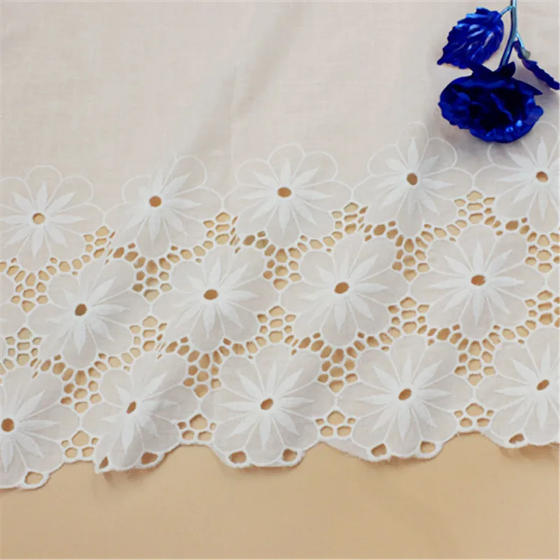 2yards Width 34cm Off White100% Cotton Embroidered Lace Fabrics, Women's Clothing Diy Lace Trim
2yards Width 34cm Off White100% Cotton Embroidered Lace Fabrics, Women's Clothing Diy Lace Trim