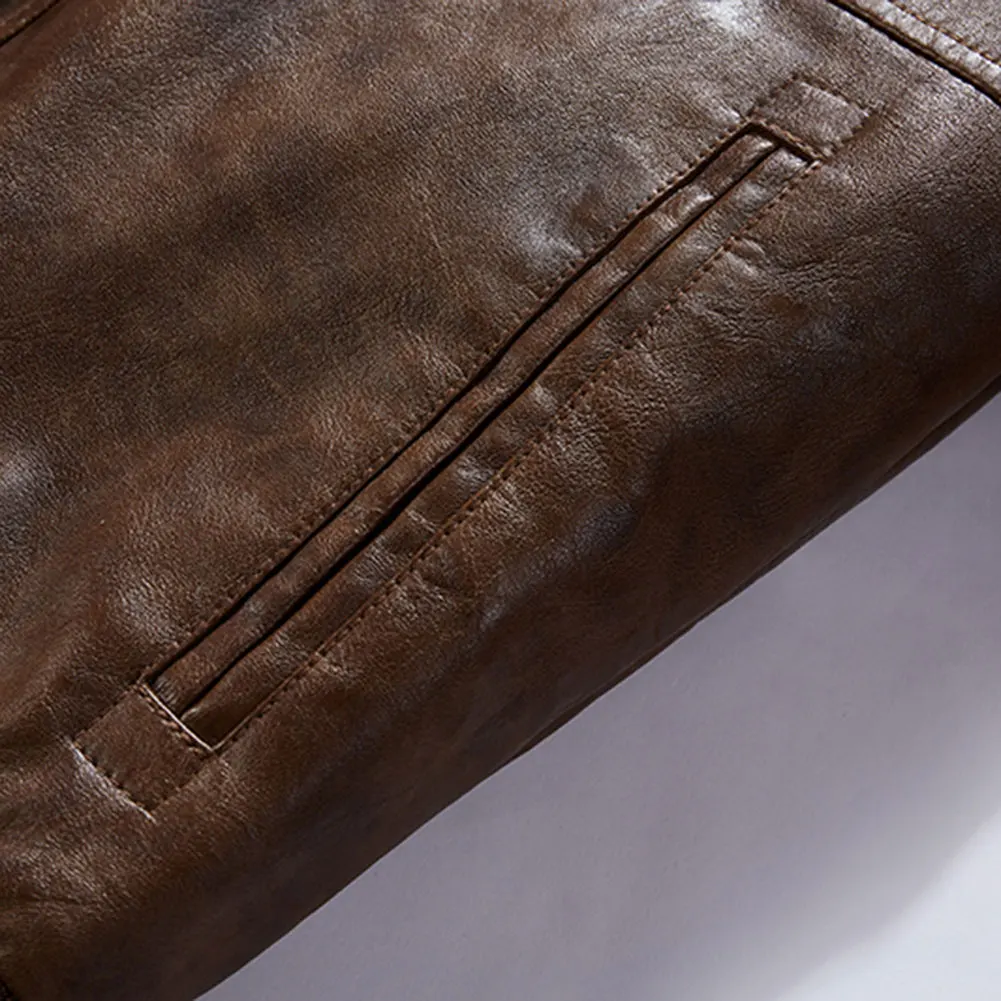 Mens PU Leather Outwear Hoodie Motorcycle Coat Biker Style for Fall Winter Warm Coat ZJ55
Mens PU Leather Outwear Hoodie Motorcycle Coat Biker Style for Fall Winter Warm Coat ZJ55